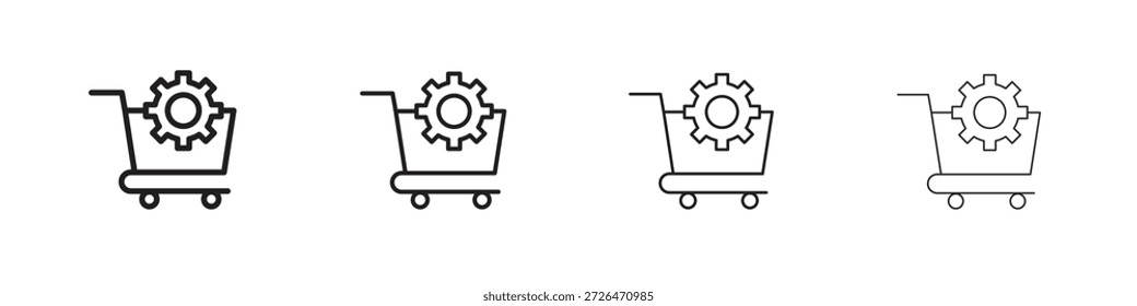 Procurement icon outline trend modern simple versions