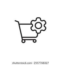 Procurement icon Outline vector for web ui