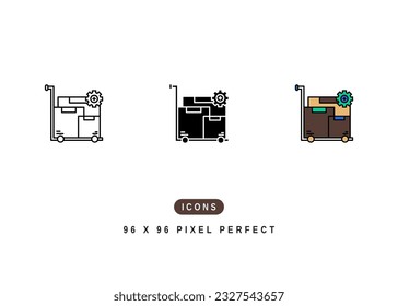 Procurement Icon. Product Order Demand Symbol Stock Illustration. Vector Line Icons For UI Web Design And Presentation