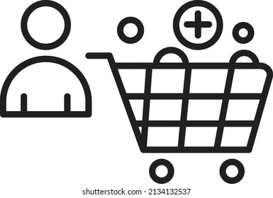 procurement icon, purchase material equipment vector.