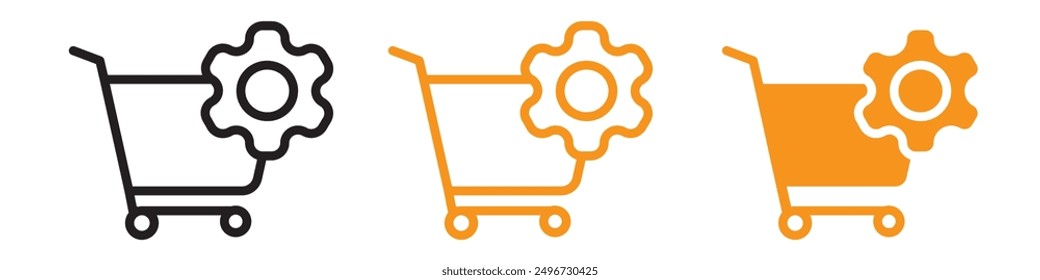 Procurement Icon Set Business Acquisition Illustrations for Supply Chain and Purchasing