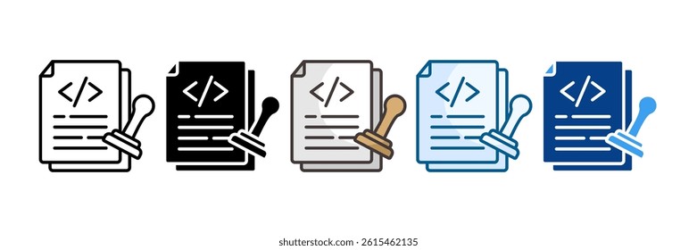 It Procurement Icon Set Multiple Style Collection