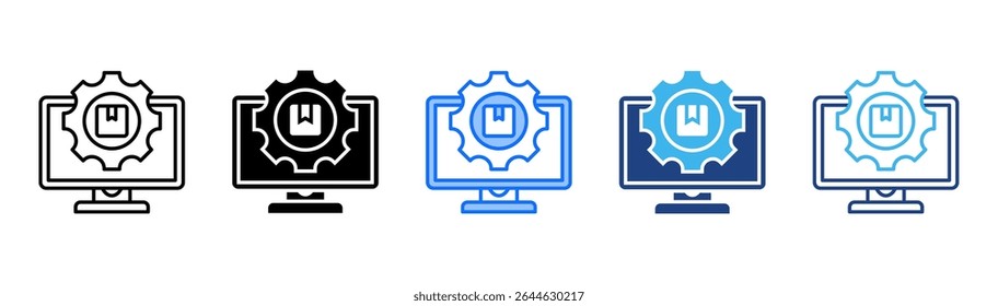 Procurement icon set multiple style collection