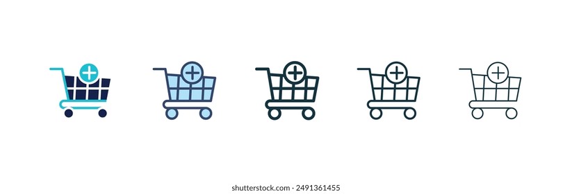 Procurement icon set on white background