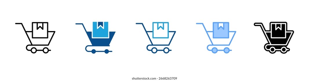 ícone Aquisição folha de vários estilos coleção