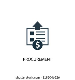 procurement icon. Simple element illustration. procurement concept symbol design. Can be used for web and mobile.