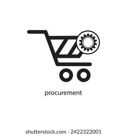 procurement icon. simple flat trendy style illustration on white background..eps