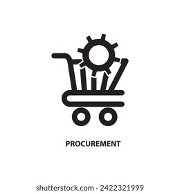 procurement icon. simple flat vector procurement icon illustration on white background..eps