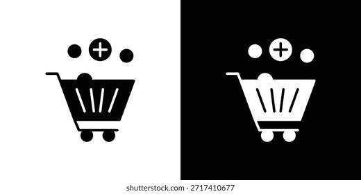 Símbolo do ícone de compras para Aplicativos e Identidade Visual.