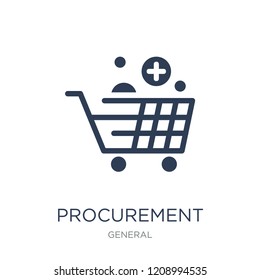 procurement icon. Trendy flat vector procurement icon on white background from General collection, vector illustration can be use for web and mobile, eps10