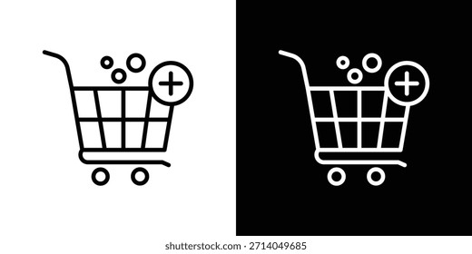 Ícone de compras vetor, Símbolo, ilustrações do logotipo