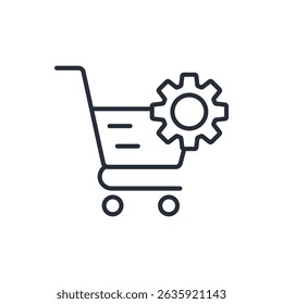 procurement icon. vector.Editable stroke.linear style sign for use web design,logo.Symbol illustration.