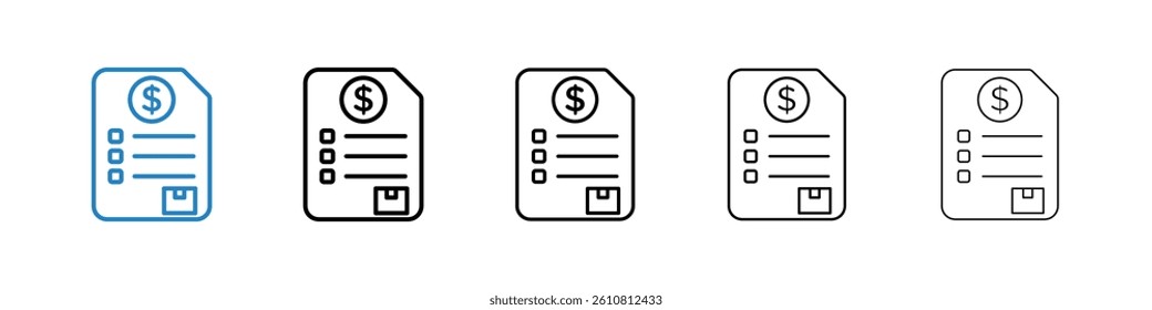 Procurement icons collection vectors for web ui