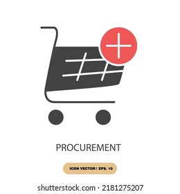 procurement icons  symbol vector elements for infographic web