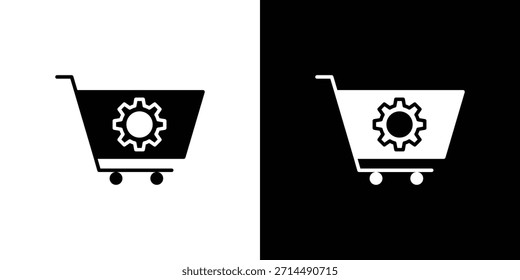 Ícones de aquisição design de silhueta de vetor. Ilustração de design gráfico plano vetorial.