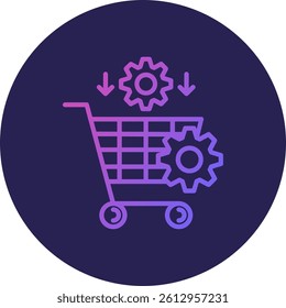 Procurement Line Circle Gradient Style