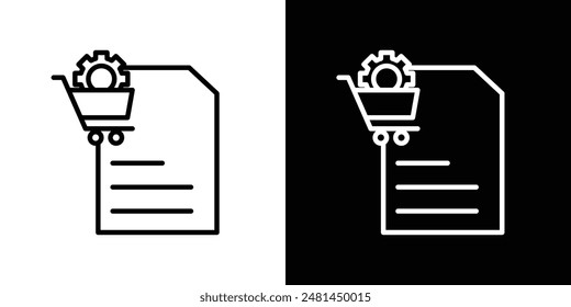 Procurement line icon vector illustration set.