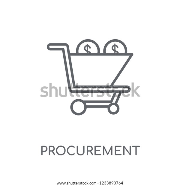 Procurement Linear Icon Modern Outline Procurement Stock Vector ...