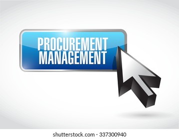 Procurement Management button sign concept illustration design graphic icon