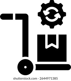 Ilustração do Vetor de Glifos do Ícone do Procurement Management
