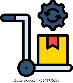 Ícone do Procurement Management - Ilustração do Vetor de Cores Lineares