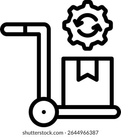 Ícone do Procurement Management - Descrição do Vetor