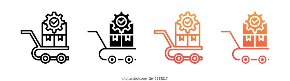 Vetor de Conjunto de Ícones de Vários Estilos do Procurement Management