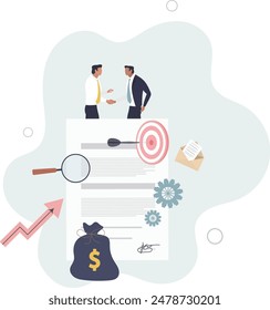 Procurement occupation with demand supply monitoring .Supplier communication, prices analysis and product purchase control .flat illustration.