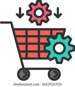 Procurement Outline Filled Style Icon