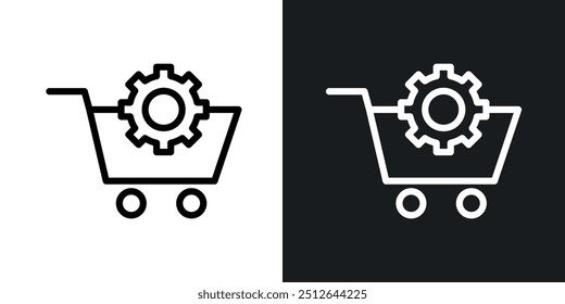 Coleção de vetores de ícone de esboço de compras.