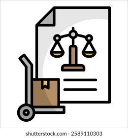 Procurement Policy Icon Element For Design