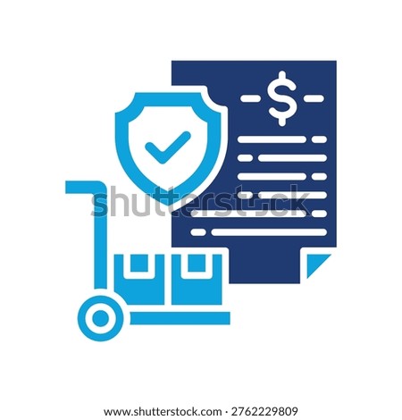 Procurement Policy Icon Mixed Vector Illustration
