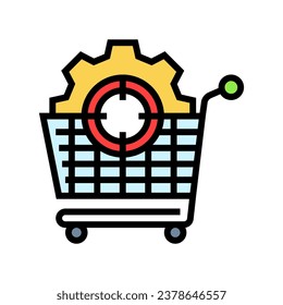 procurement strategy logistic manager color icon vector. procurement strategy logistic manager sign. isolated symbol illustration