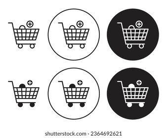 procurement vector icon set in black color. Suitable for apps and website UI designs