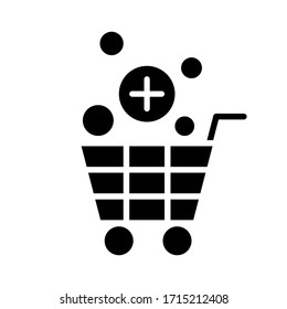 procurement vector icon. shopping cart illustration sign. basket symbol.