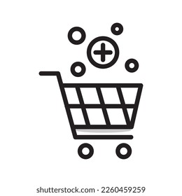 procurement vector icon. shopping cart illustration sign. basket symbol.