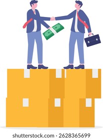 Aquisição funciona como cadeia de suprimentos e processamento de ordens. Ocupação com a tarefa de controlar a demanda e a comunicação com os fornecedores.

