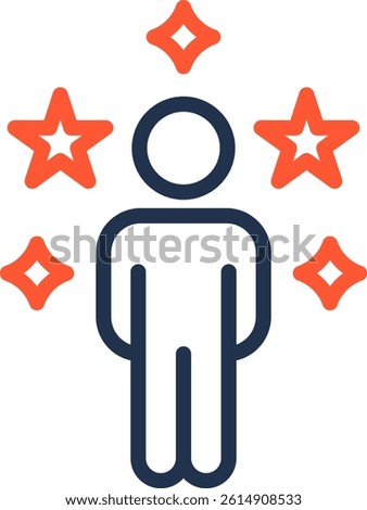 Prodigious Icon Color Line Vector Illustration