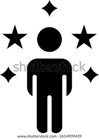 Prodigious Icon Glyph Vector Illustration
