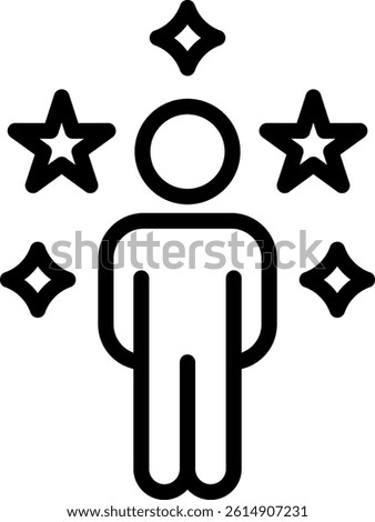 Prodigious Icon Outline Vector Illustration