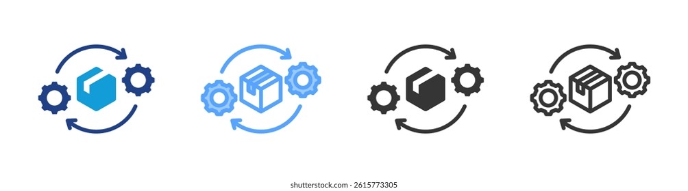 Produce icon set multiple style collection