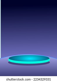 Produck Display Podium for Online Marketing,blue,vector
