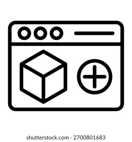 Elemento De Ícone De Adição De Produto Para Design