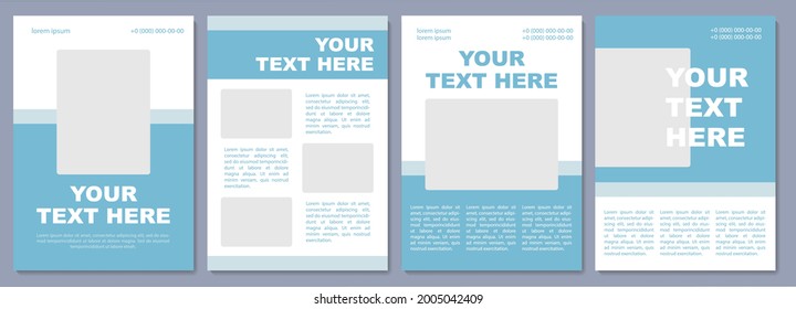 Product advertisement brochure template. Flyer, booklet, leaflet print, cover design with copy space. Your text here. Vector layouts for magazines, annual reports, advertising posters