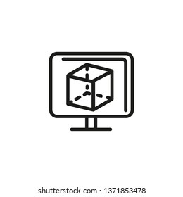 Product advertisement line icon. Marketing, presentation, advertising. Abstract product concept. Vector illustration can be used for topics like promotion, business, development