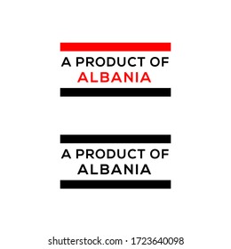 a product of Albania stamp or seal design vector download - Shutterstock ID 1723640098