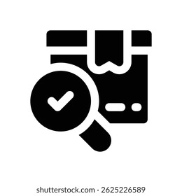 product analysis glyph icon. Strong and solid vector icon for websites, mobile interfaces, presentations, and visual branding. High quality and easy to edit.