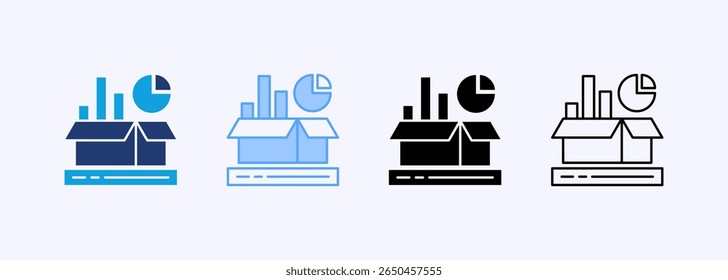 Product Analysis Icon Set Multiple Style Collection