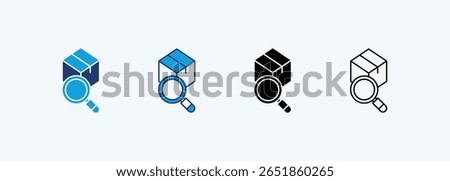 Product Analysis Icon Set Multiple Style Collection 