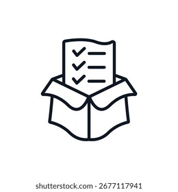 Iconos de análisis de productos. Iconos simples del vector con el fondo. Diseño de estilo plano
